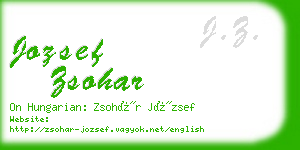 jozsef zsohar business card